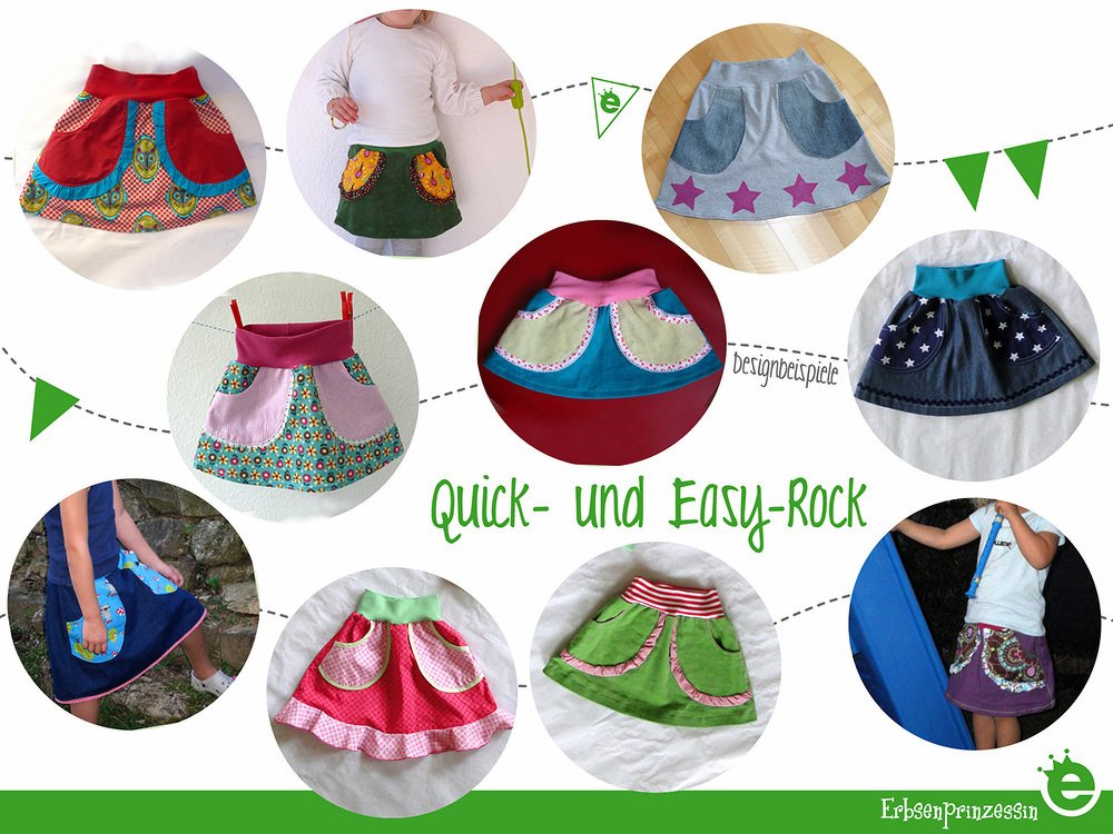 Quick- und Easy-Rock • Gr. 74 -128 • E-Book / Schnittmuster / Nähanleitung - Bild 5