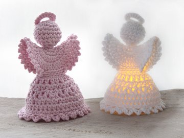 Süßer Engel / Weihnachtsengel - Tischdeko, Baumschmuck - Häkelanleitung