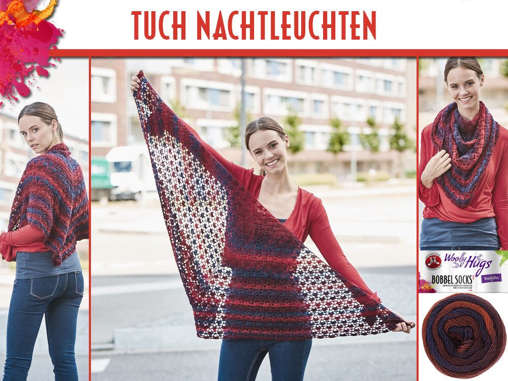 TUCH NACHTLEUCHTEN, gehäkelt