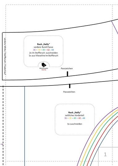 Nähanleitung und Schnittmuster: Rock Nelly