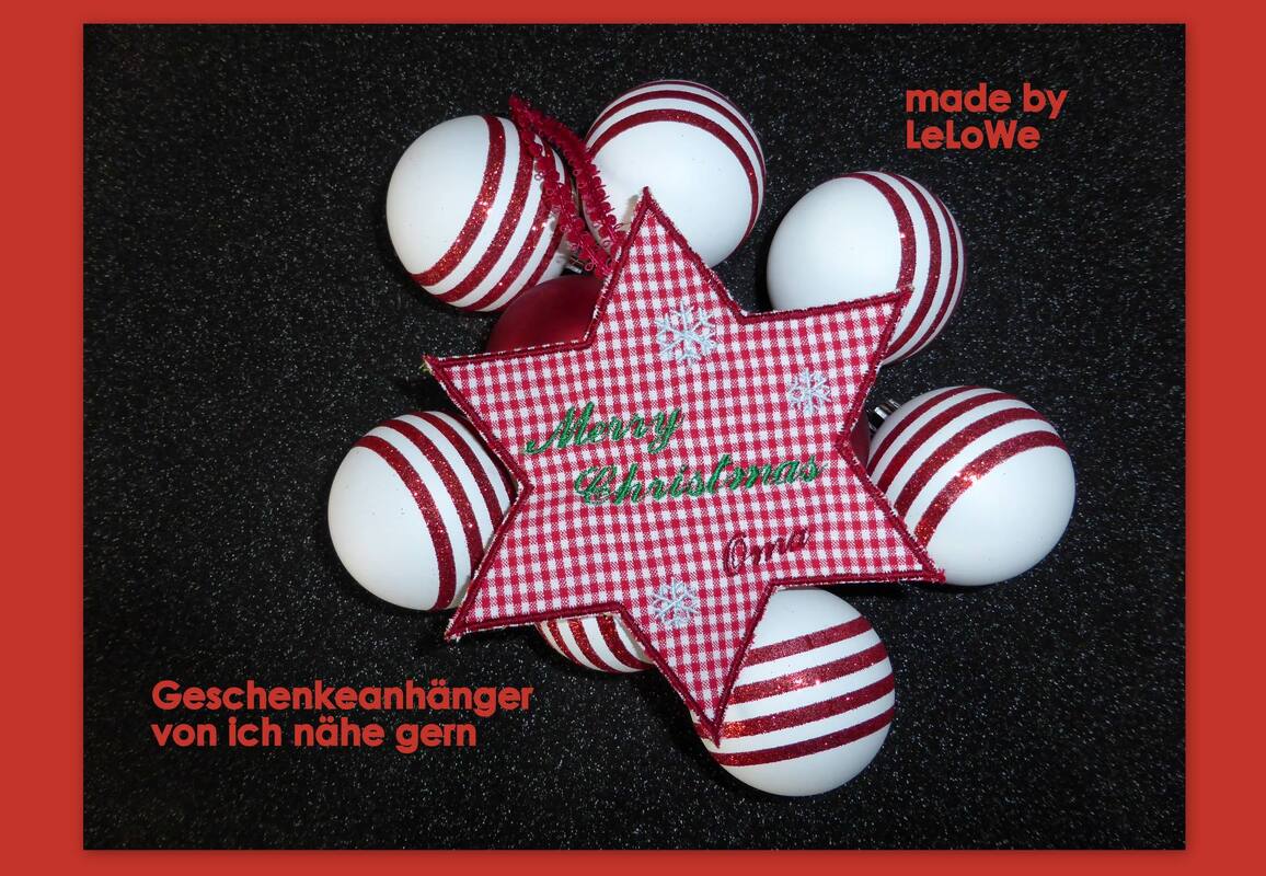 Stickdatei Weihnachtsanhänger 10x10 Ith - Bild 4