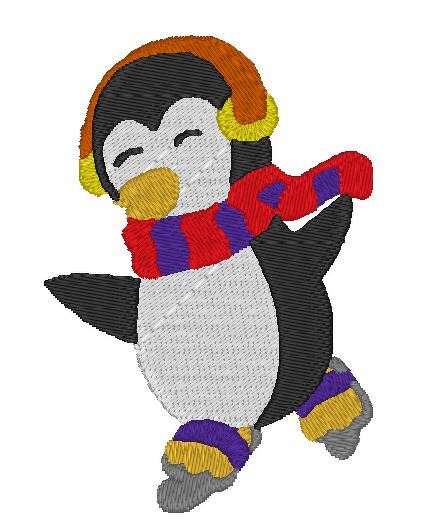 Stickdateiset Pinguine 10x10 4 Stickbilder - Bild 4