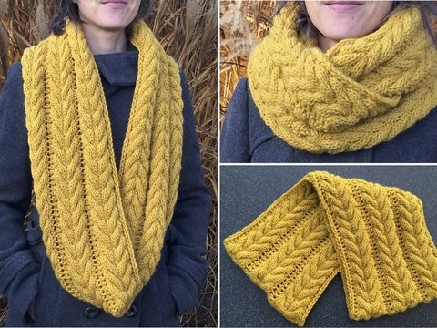 Strickanleitung für Loopschal "Kornfeld"