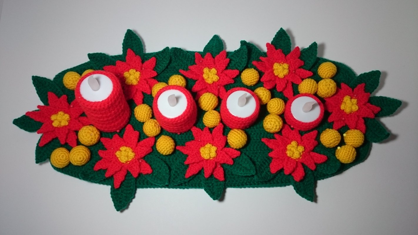 Häkelanleitung Adventsgesteck - Bild 2