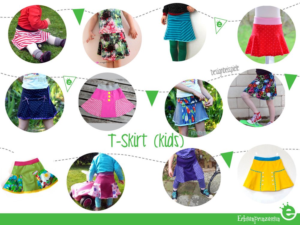 T-Skirt kids • Gr. 74-140 • Mädchenrock:  Näh-E-Book und Schnittmuster • Nähanleitung - Bild 4