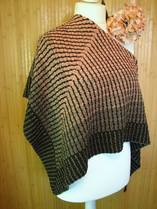 Häkelanleitung Tuch "Schattenspiele" - Bild 5