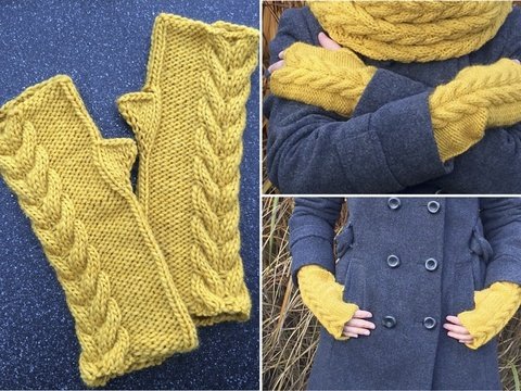 Strickanleitung für Stulpen "Kornfeld"