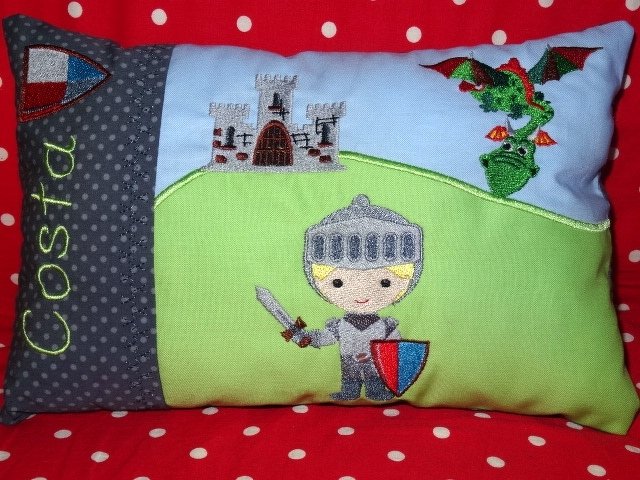 Ritter Kissen ITH Stickdatei - Bild 9