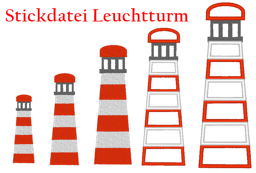 Leuchtturm Stickdatei