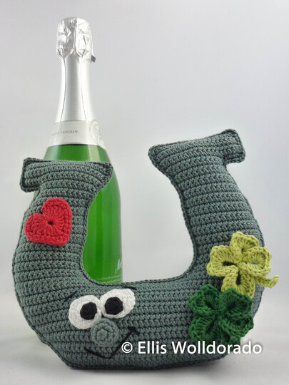 Hufeisen Hubert, Amigurumi, Glücksbringer, Häkelanleitung