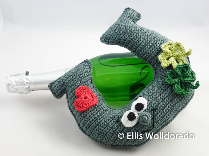 Hufeisen Hubert, Amigurumi, Glücksbringer, Häkelanleitung