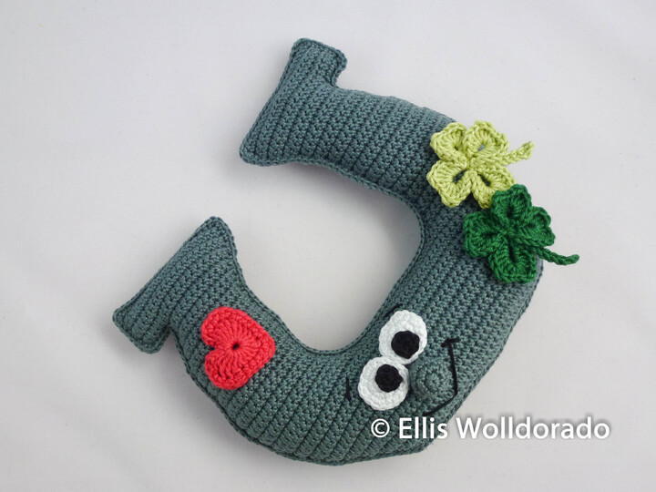 Hufeisen Hubert, Amigurumi, Glücksbringer, Häkelanleitung