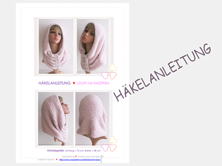 Kuschel Loop + Kopfbedeckung - Häkelanleitung