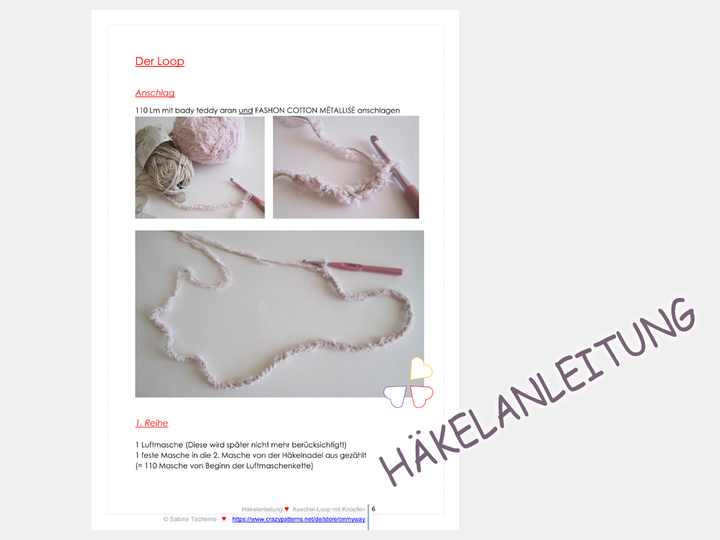 Kuschel Loop + Kopfbedeckung - Häkelanleitung