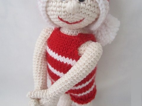 Amigurumi Weihnachtspuppe Häkelanleitung