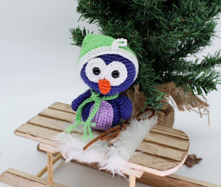 Weihnachtsanhänger S1  Eisbär-Eule-Schneemann-Rentier-Geschenk-Lebkuchen - Bild 2