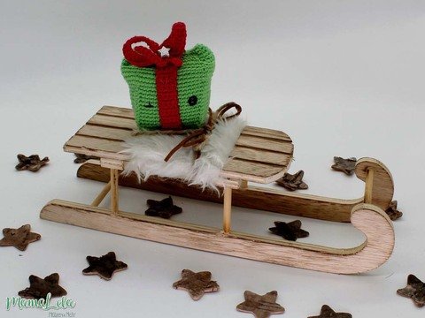 Weihnachtlicher Anhänger GESCHENK - Häkelanleitung