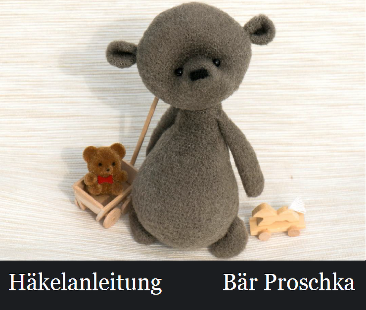 195DE Häkelanleitung Bär Proshka - Amigurumi PDF Pertseva CP