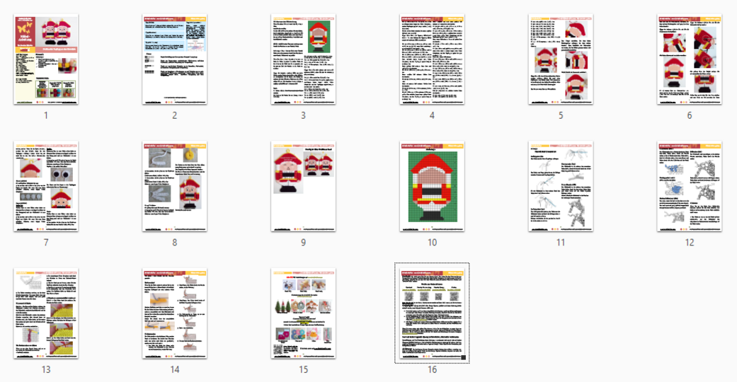108DE Häkelanleitung Nußknacker Topflappen - PDF Zabelina CP