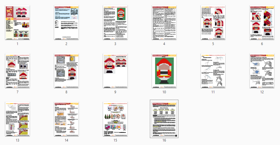 108DE Häkelanleitung Nußknacker Topflappen - PDF Zabelina CP - Bild 2
