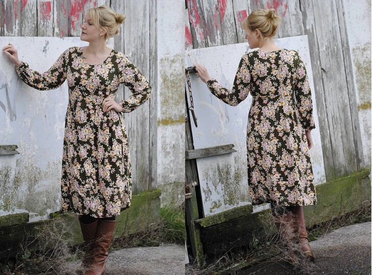 Ebook Schnittmuster und Nähanleitung Kleid Damen Große Maje Gr. 32 - 48