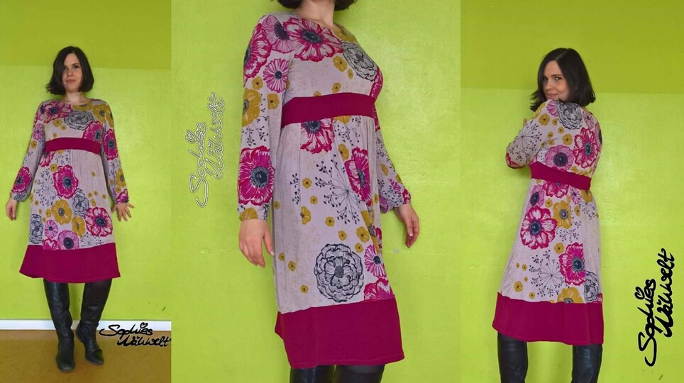 Ebook Schnittmuster und Nähanleitung Kleid Damen Große Maje Gr. 32 - 48