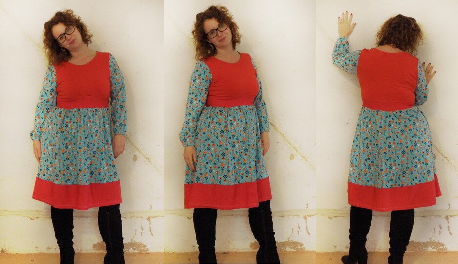 Ebook Schnittmuster und Nähanleitung Kleid Damen Große Maje Gr. 32 - 48