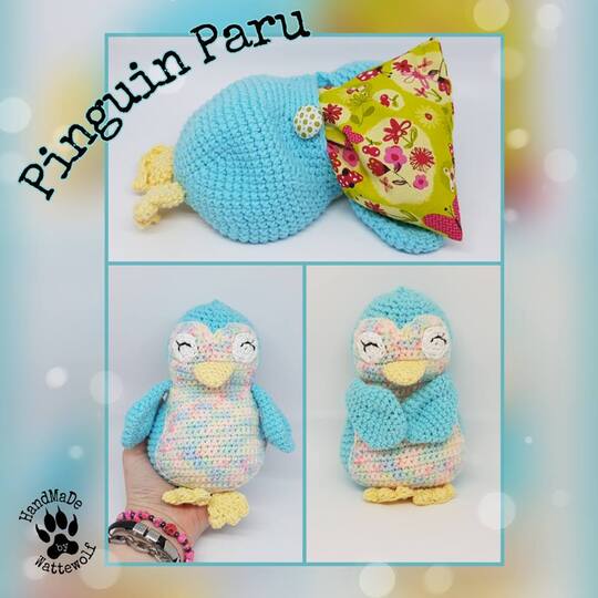 Pinguin Paru 2 in 1 Wärmekissen oder Amigurumi