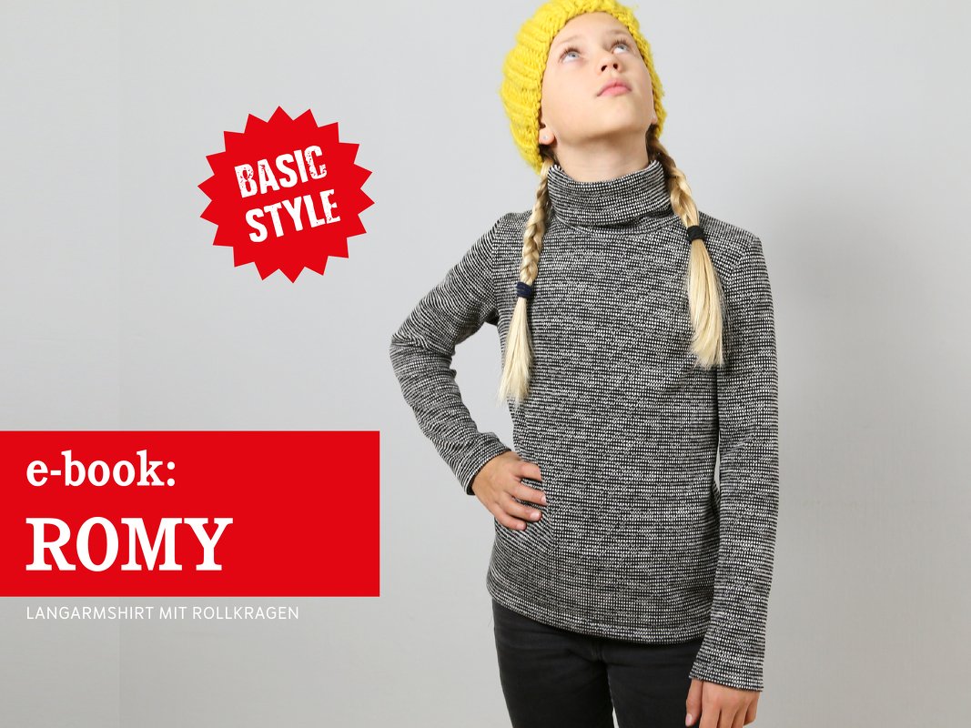 ROMY • Langarmshirt mit Rollkragen