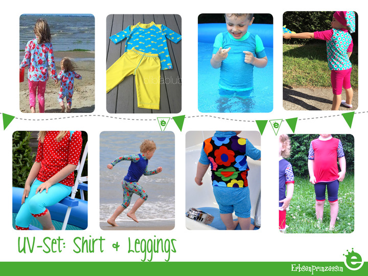 UV-Schutz-Shirt und Leggings • Gr. 68 - 140 • E-Book & Schnittmuster