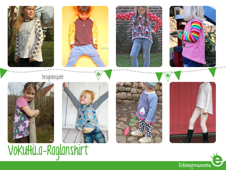 VoKuHiLa-Raglanshirt • Gr. 86-164 • Näh-E-Book und Schnittmuster