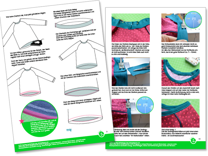 VoKuHiLa-Raglanshirt • Gr. 86-164 • Näh-E-Book und Schnittmuster