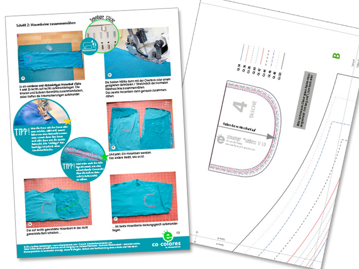 Schwanger *Wellness • Gr. 34–50 • Näh-E-Book mit Schnittmuster • Hose für die Schwangerschaft