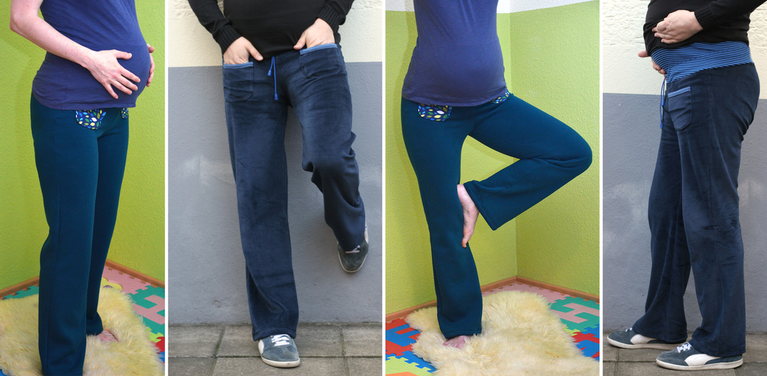 Schwanger *Wellness • Gr. 34–50 • Näh-E-Book mit Schnittmuster • Hose für die Schwangerschaft