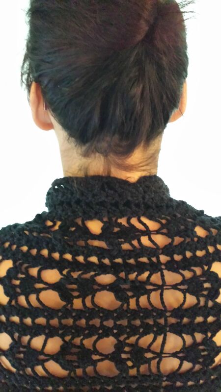 Stola "Schwarze Tulpe"