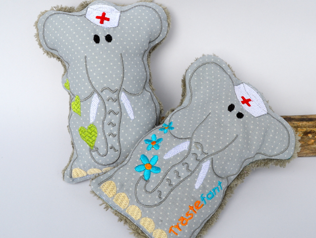 ITH Stickdatei Tröstefant 13x18cm
