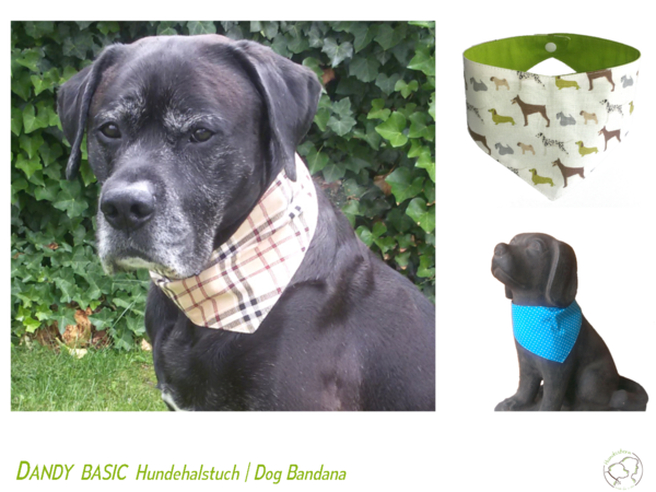 Dandy Reversible Dog Bandana Sewing Pattern