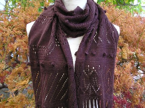 Strickanleitung Schal "Bitterschokolade"