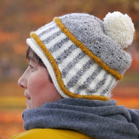 Hat DANTE, knitting pattern in 6 sizes (kids, women, men)