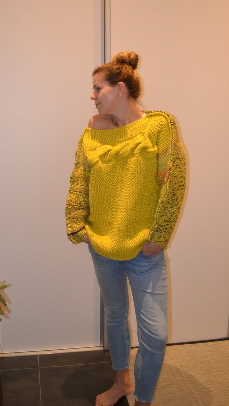 Strickanleitung * Damen Strickpullover * Oversized * Uni Größe - Bild 2