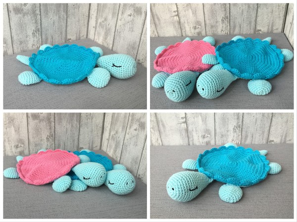 Crochet Pattern Snuggly Blanket Turtle