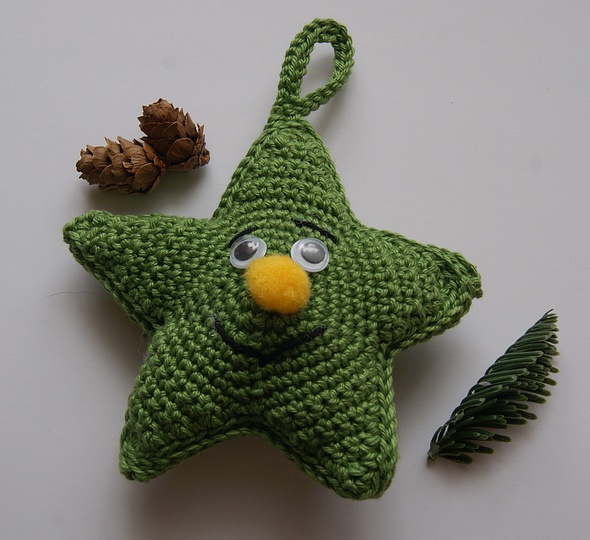 Geschenkanhänger / Christbaumschmuck Sterne HAPPY CHRISTMAS