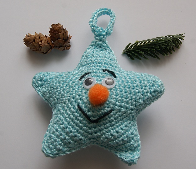 Geschenkanhänger / Christbaumschmuck Sterne HAPPY CHRISTMAS