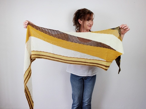 Knitting pattern shawl "Wendepunkte"