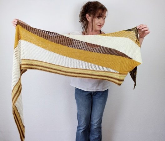 Knitting pattern shawl "Wendepunkte"