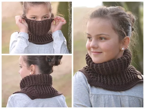 - COZY - Schalkragen jede Größe aus jedem Garn häkeln, Schlauchschal zum Überziehen ab Kleinkinder bis Erwachsene unisex