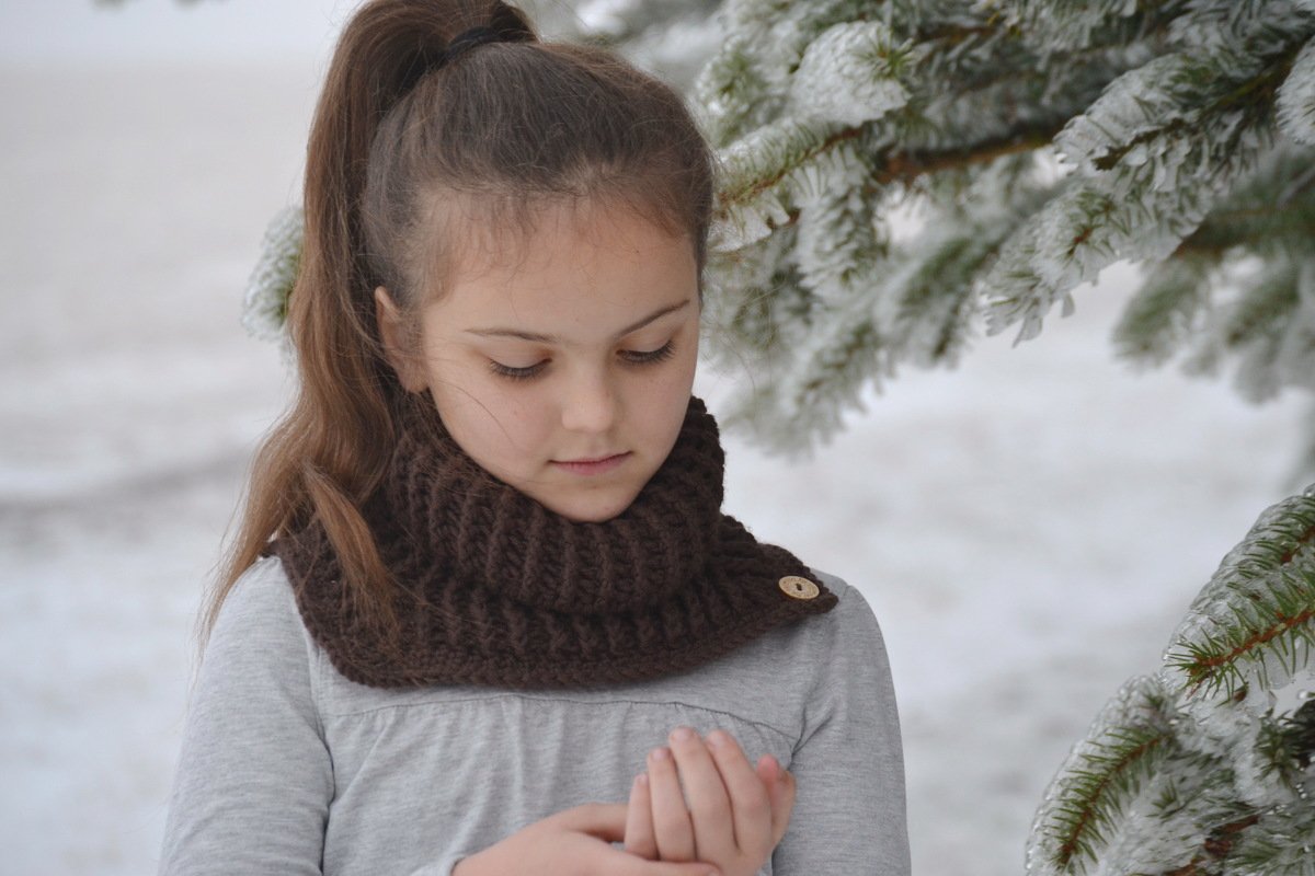 - COZY - Schalkragen jede Größe aus jedem Garn häkeln, Schlauchschal zum Überziehen ab Kleinkinder bis Erwachsene unisex - Bild 2