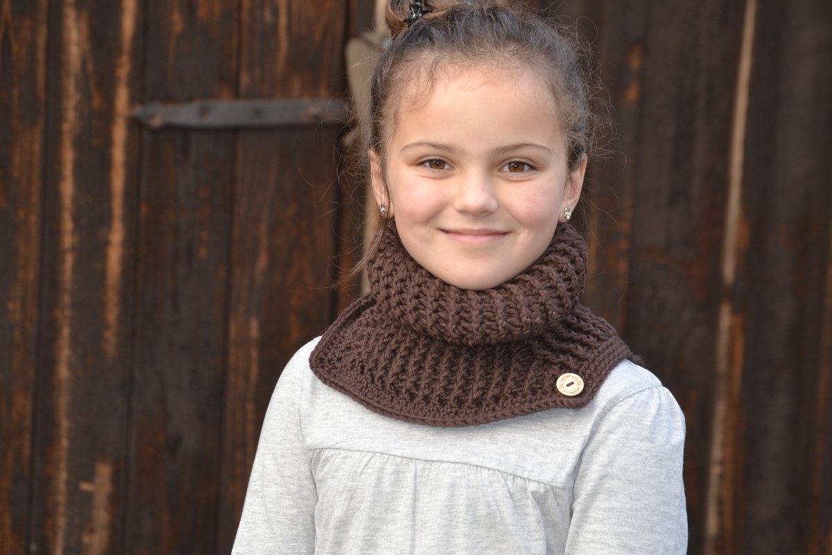 - COZY - Schalkragen jede Größe aus jedem Garn häkeln, Schlauchschal zum Überziehen ab Kleinkinder bis Erwachsene unisex - Bild 7