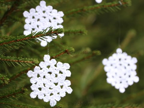 Schneeflocken - PDF Häkelanleitung  + VIDEO für Anfänger