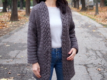Celtic cable cardigan